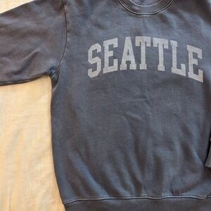 Seattle Graphic Sweatershirt - Blue